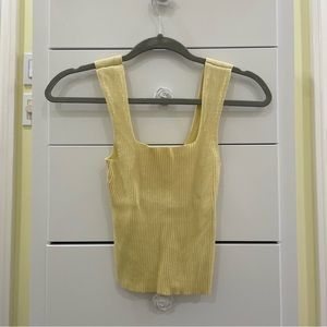 Abercrombie yellow knit tank. Size small.